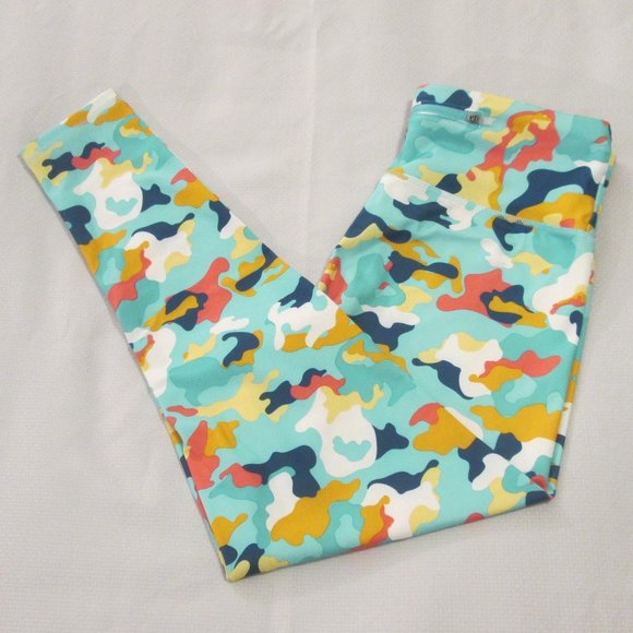 💗 CHAMPION AUTHENTIC ABSTRACT CAMO MULTI-COLOR LEGGINGS – L - Picture 2 of 13